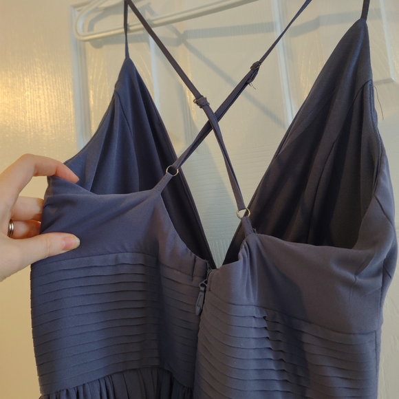 Lulu's Bridesmaid Dress - dark grey - Picture 2 of 4